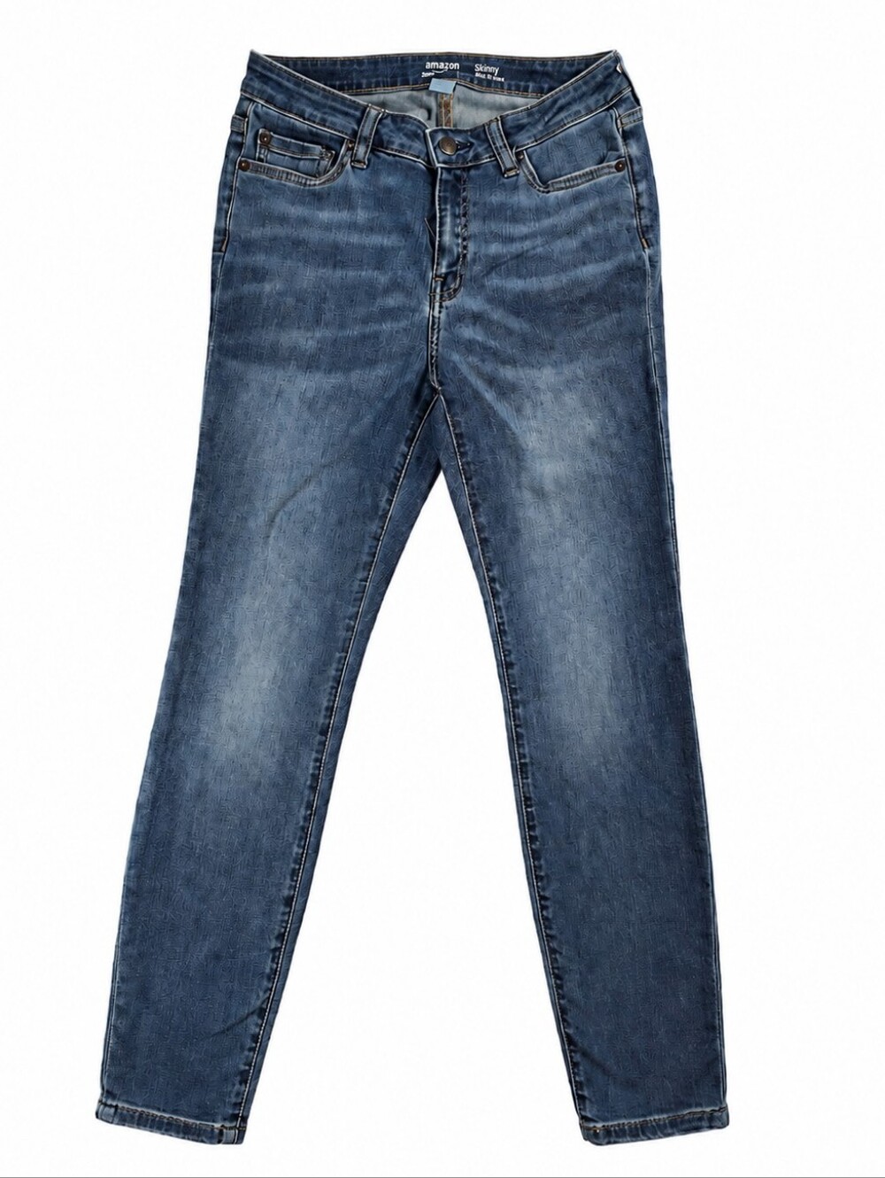 Amazon Essentials Women's Skinny Jeans Size 4 Short Medium Wash Stretch Denim